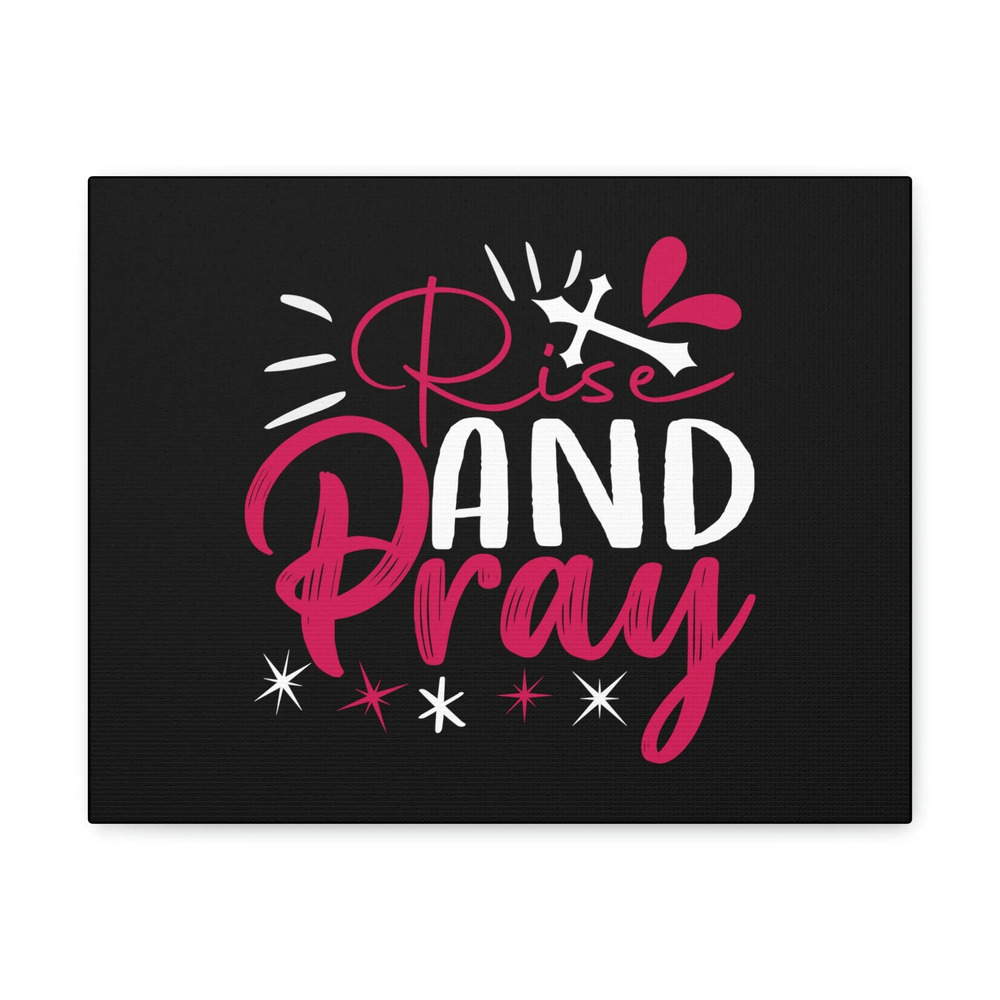 Scripture Walls Rise And Pray Mark 1:35 Red Christian Wall Art Bible Verse